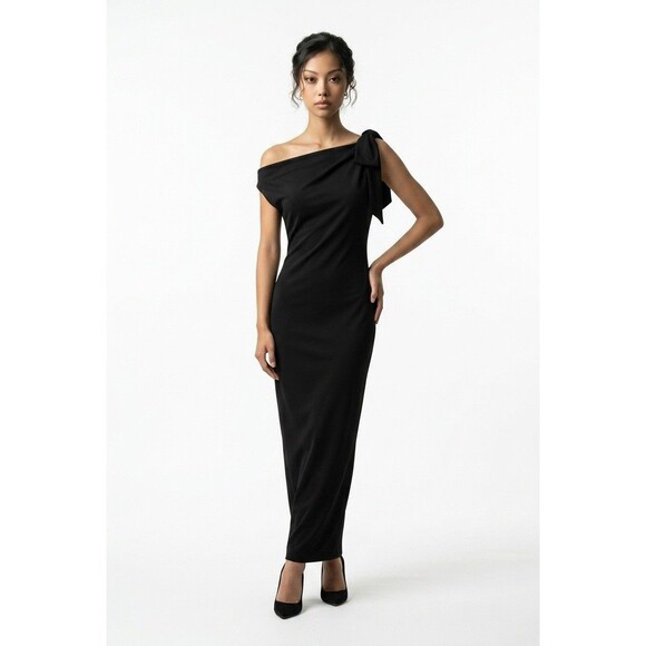 Commense Dresses & Skirts - Commense Women's Black Sleeveless One Shoulder Maxi XL
